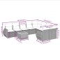 vidaXL Set Divano da Giardino 10 pz con Cuscini Beige in Polyrattan vidaXL Set Divano da Giardino 10 pz con Cuscini Beige in Polyrattan