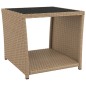 vidaXL Set da Pranzo da Giardino 3 pz con Cuscini Beige in Polyrattan vidaXL Set da Pranzo da Giardino 3 pz con Cuscini Beige in Polyrattan
