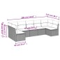 vidaXL Set Divani da Giardino 7pz con Cuscini Grigio Chiaro Polyrattan vidaXL Set Divani da Giardino 7pz con Cuscini Grigio Chiaro Polyrattan