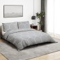 vidaXL Set Copripiumino Grigio 225x220 cm in Cotone vidaXL Set Copripiumino Grigio 225x220 cm in Cotone