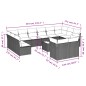 vidaXL Set Divano da Giardino 13 pz con Cuscini Beige in Polyrattan vidaXL Set Divano da Giardino 13 pz con Cuscini Beige in Polyrattan