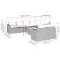 vidaXL Set Divano da Giardino 9 pz con Cuscini Grigio in Polyrattan vidaXL Set Divano da Giardino 9 pz con Cuscini Grigio in Polyrattan