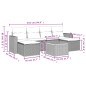 vidaXL Set Divani da Giardino 7 pz con Cuscini Beige in Polyrattan vidaXL Set Divani da Giardino 7 pz con Cuscini Beige in Polyrattan