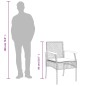 vidaXL Set da Pranzo da Giardino 5 pz con Cuscini Beige in Polyrattan