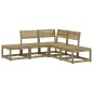 vidaXL Set Divani da Giardino 5 pz in Legno Impregnato di Pino vidaXL Set Divani da Giardino 5 pz in Legno Impregnato di Pino