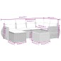 vidaXL Set Divani da Giardino 7 pz con Cuscini Grigio in Polyrattan vidaXL Set Divani da Giardino 7 pz con Cuscini Grigio in Polyrattan