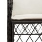 vidaXL Set da Pranzo da Giardino 9 pz con Cuscini Nero in Polyrattan vidaXL Set da Pranzo da Giardino 9 pz con Cuscini Nero in Polyrattan