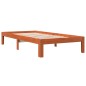 vidaXL Letto senza Materasso Marrone Cera 100x200 cm in Legno di Pino vidaXL Letto senza Materasso Marrone Cera 100x200 cm in Legno di Pino