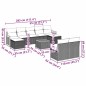 vidaXL Set Divani da Giardino 10pz con Cuscini in Polyrattan Nero vidaXL Set Divani da Giardino 10pz con Cuscini in Polyrattan Nero