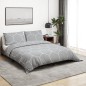 vidaXL Set Copripiumino Grigio 155x220 cm in Cotone vidaXL Set Copripiumino Grigio 155x220 cm in Cotone