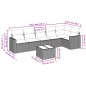 vidaXL Set Divani da Giardino 7 pz con Cuscini Beige in Polyrattan vidaXL Set Divani da Giardino 7 pz con Cuscini Beige in Polyrattan