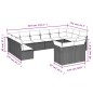vidaXL Set Divani da Giardino 12 pz con Cuscini Beige in Polyrattan vidaXL Set Divani da Giardino 12 pz con Cuscini Beige in Polyrattan