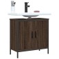 vidaXL Mobile Lavabo Bagno Rovere Marrone 60x30x60cm Legno Multistrato vidaXL Mobile Lavabo Bagno Rovere Marrone 60x30x60cm Legno Multistrato