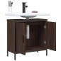 vidaXL Mobile Lavabo Bagno Rovere Marrone 60x30x60cm Legno Multistrato vidaXL Mobile Lavabo Bagno Rovere Marrone 60x30x60cm Legno Multistrato