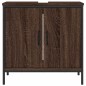 vidaXL Mobile Lavabo Bagno Rovere Marrone 60x30x60cm Legno Multistrato vidaXL Mobile Lavabo Bagno Rovere Marrone 60x30x60cm Legno Multistrato