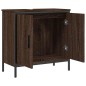 vidaXL Mobile Lavabo Bagno Rovere Marrone 60x30x60cm Legno Multistrato vidaXL Mobile Lavabo Bagno Rovere Marrone 60x30x60cm Legno Multistrato