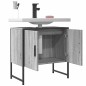 vidaXL Mobile Lavabo Bagno Grigio Sonoma 60x33x60 cm Legno Multistrato vidaXL Mobile Lavabo Bagno Grigio Sonoma 60x33x60 cm Legno Multistrato