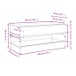 vidaXL Tavolino Grigio Sonoma 100x50x45 cm Legno Multistrato e Metallo