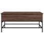 vidaXL Tavolino Rovere Marrone 100x50x45cm Legno Multistrato e Metallo