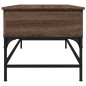 vidaXL Tavolino Rovere Marrone 100x50x45cm Legno Multistrato e Metallo