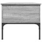vidaXL Tavolino Grigio Sonoma 100x50x45 cm Legno Multistrato e Metallo