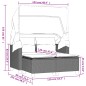 vidaXL Divano Giardino 2Posti Baldacchino e Sgabelli Grigio Polyrattan vidaXL Divano Giardino 2Posti Baldacchino e Sgabelli Grigio Polyrattan