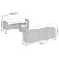 vidaXL Set Divani da Giardino 7pz con Cuscini Grigio Chiaro Polyrattan vidaXL Set Divani da Giardino 7pz con Cuscini Grigio Chiaro Polyrattan
