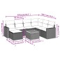 vidaXL Set Divano da Giardino 8 pz con Cuscini Beige in Polyrattan vidaXL Set Divano da Giardino 8 pz con Cuscini Beige in Polyrattan