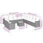 vidaXL Set Divani da Giardino 12 pz con Cuscini Nero in Polyrattan vidaXL Set Divani da Giardino 12 pz con Cuscini Nero in Polyrattan