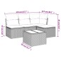 vidaXL Set Divano da Giardino 5 pz con Cuscini Marrone in Polyrattan vidaXL Set Divano da Giardino 5 pz con Cuscini Marrone in Polyrattan