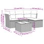 vidaXL Set Divano da Giardino 5 pz con Cuscini Marrone in Polyrattan vidaXL Set Divano da Giardino 5 pz con Cuscini Marrone in Polyrattan