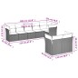 vidaXL Set Divani da Giardino 8 pz con Cuscini Marrone in Polyrattan