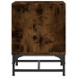 vidaXL Comodini con Ante in Vetro 2pz Rovere Fumo 35x37x50 cm vidaXL Comodini con Ante in Vetro 2pz Rovere Fumo 35x37x50 cm