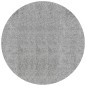 vidaXL Tappeto Shaggy PAMPLONA a Pelo Lungo Moderno Grigio Ø 120 cm
