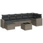 vidaXL Set Divano da Giardino 8 pz con Cuscini Grigio in Polyrattan vidaXL Set Divano da Giardino 8 pz con Cuscini Grigio in Polyrattan