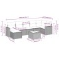 vidaXL Set Divano da Giardino 8 pz con Cuscini Grigio in Polyrattan vidaXL Set Divano da Giardino 8 pz con Cuscini Grigio in Polyrattan