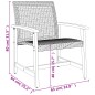 vidaXL Set da Bistrot 3 pz Nero in Polyrattan e Legno di Acacia vidaXL Set da Bistrot 3 pz Nero in Polyrattan e Legno di Acacia