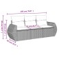 vidaXL Set Divano da Giardino 3 pz con Cuscini Marrone in Polyrattan vidaXL Set Divano da Giardino 3 pz con Cuscini Marrone in Polyrattan