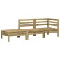 vidaXL Divano Giardino con Cuscini e Poggiapiedi Legno Pino Impregnato vidaXL Divano Giardino con Cuscini e Poggiapiedi Legno Pino Impregnato
