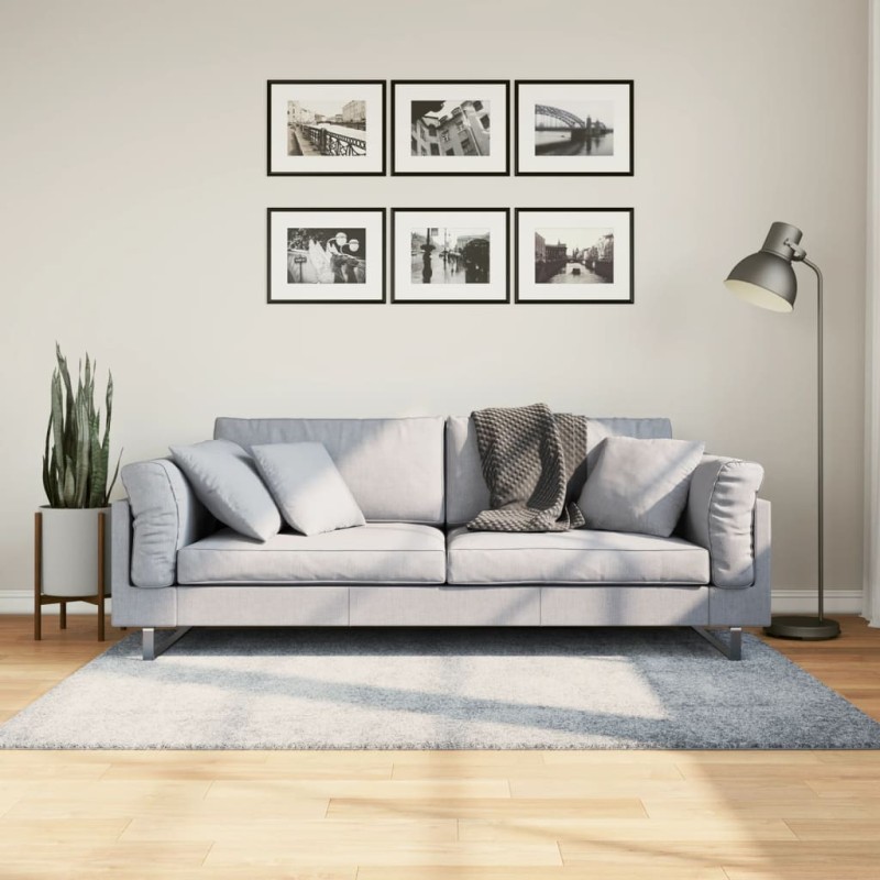 vidaXL Tappeto Shaggy PAMPLONA a Pelo Lungo Moderno Blu 120x170 cm