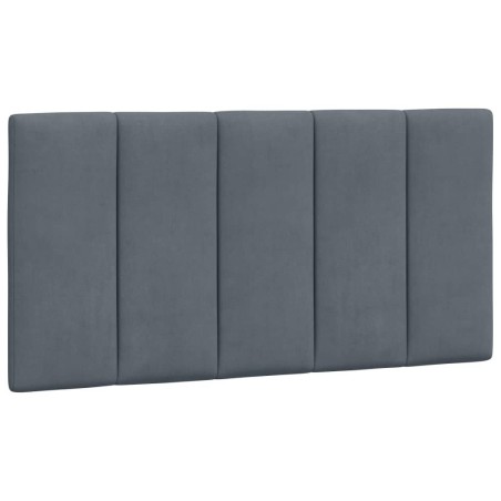 vidaXL Cuscino Testiera Grigio Scuro 100 cm in Velluto