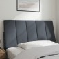 vidaXL Cuscino Testiera Grigio Scuro 100 cm in Velluto vidaXL Cuscino Testiera Grigio Scuro 100 cm in Velluto