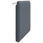 vidaXL Cuscino Testiera Grigio Scuro 100 cm in Velluto vidaXL Cuscino Testiera Grigio Scuro 100 cm in Velluto