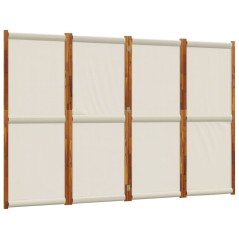 vidaXL Divisorio a 4 Pannelli Grigio Chiaro 280x180 cm