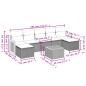 vidaXL Set Divano da Giardino 8 pz con Cuscini Beige in Polyrattan vidaXL Set Divano da Giardino 8 pz con Cuscini Beige in Polyrattan