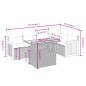 vidaXL Set Divano da Giardino 6 pz con Cuscini Beige in Polyrattan vidaXL Set Divano da Giardino 6 pz con Cuscini Beige in Polyrattan