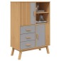 vidaXL Credenza OLDEN Grigia e Marrone 85x43x125cm Legno Massello Pino vidaXL Credenza OLDEN Grigia e Marrone 85x43x125cm Legno Massello Pino