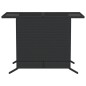 vidaXL Set da Bistrò 3 pz con Cuscini Nero in Polyrattan vidaXL Set da Bistrò 3 pz con Cuscini Nero in Polyrattan
