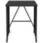 vidaXL Set da Bistrò 3 pz con Cuscini Nero in Polyrattan vidaXL Set da Bistrò 3 pz con Cuscini Nero in Polyrattan