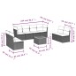 vidaXL Set Divano da Giardino 9 pz con Cuscini Beige in Polyrattan vidaXL Set Divano da Giardino 9 pz con Cuscini Beige in Polyrattan